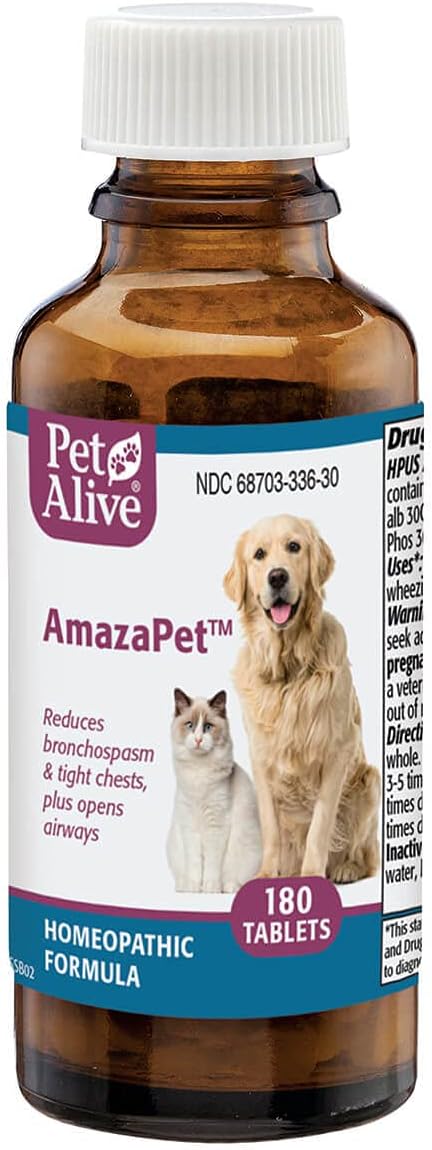 PetAlive Breathe Easy ComboPack para mascotas – para aliviar sibilancias, molestias en el pecho, resfriados e irritación respiratoria