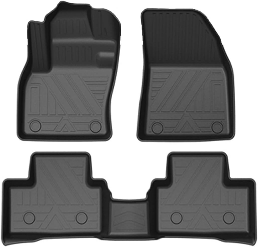 Tapete de piso de coche compatible con Volvo XC90 7 S90 XC40 V60 XC60 S60 TPE de goma termoplástica impermeable totalmente rodeado de la alfombrilla