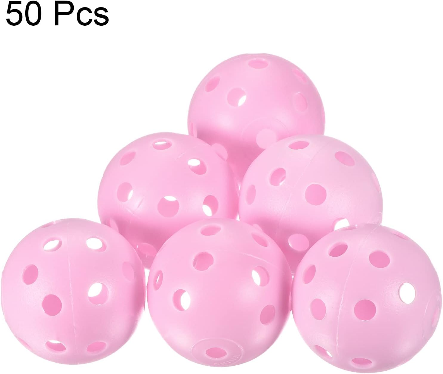 PATIKIL Pelotas de práctica de golf, entrenamiento hueco de flujo de aire de plástico con agujeros para práctica de swing en interiores