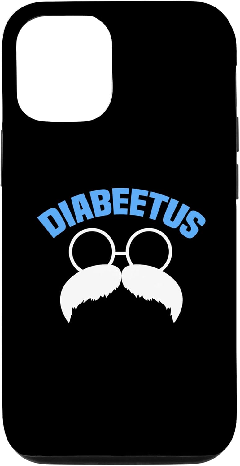 Funda divertida para barba diabética para iPhone 13 Diabeetus
