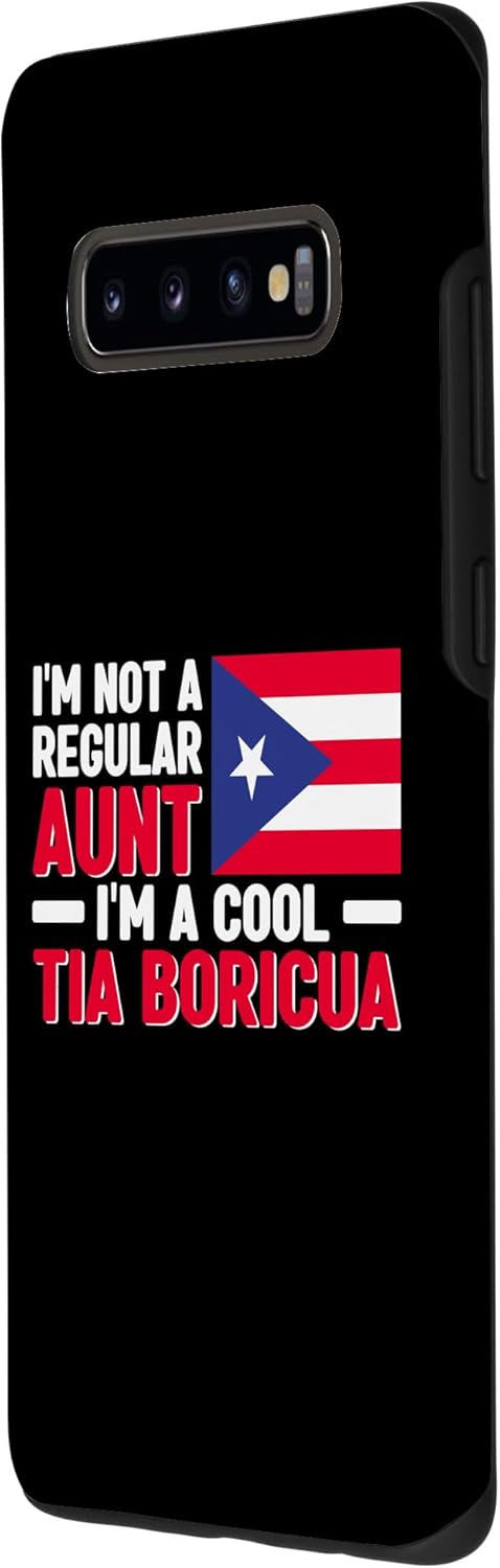 Galaxy S10+ Im A Cool Tia Boricua – Puerto Rican Flag Puerto Rico Case