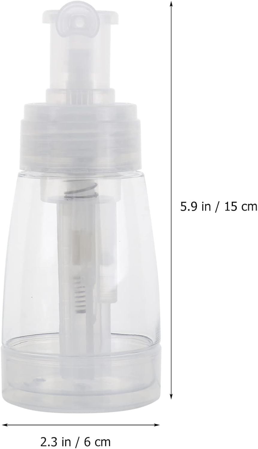 Botella de spray de viaje, pulverizador de polvo transparente, botella de viaje de plástico vacía para peluquería, salón de oficina, botellas de