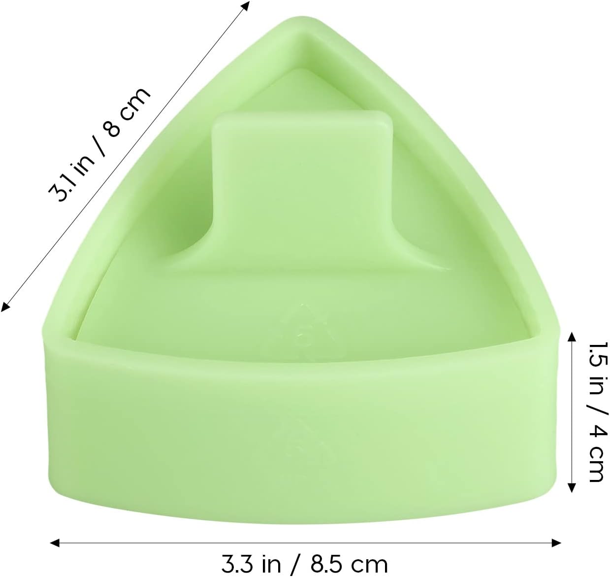 UPKOCH Molde de sushi triangular, fabricante de bolas de arroz, prensa antiadherente para onigiri, fabricante de moldes de sushi, verde claro