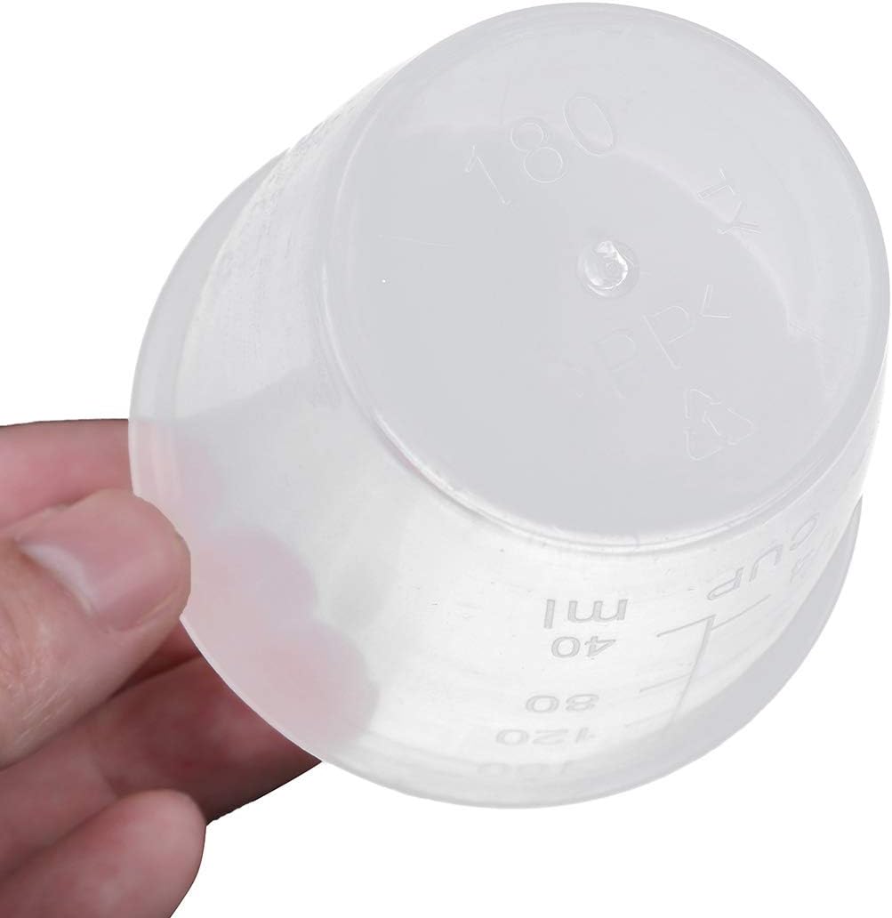 Vasos medidores graduados transparentes de plástico, tazas medidoras de arroz, tazas eléctricas de repuesto, suministros de cocina, paquete de 5