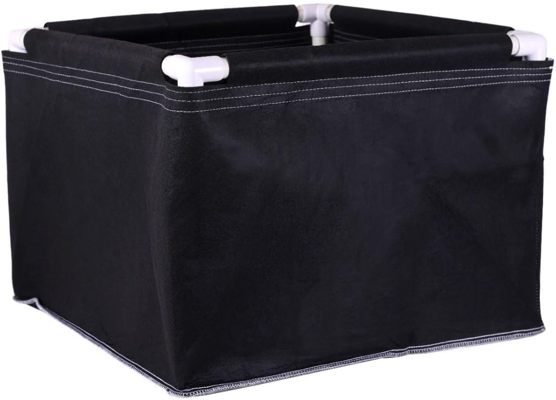 Cama de cultivo de tela de aireación de 2 pies x 2 pies, cama de jardín elevada, bolsa de cultivo cuadradarectangular, maceta elevada y contenedor