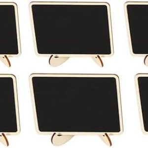 Yosoo Pizarra rectangular con soporte de soporte, para boda, fiesta, números, tarjeta de lugar, 10 unidades Yosoo Pizarra rectangular con soporte de soporte, para boda, fiesta, números, tarjeta de lugar, 10 unidades