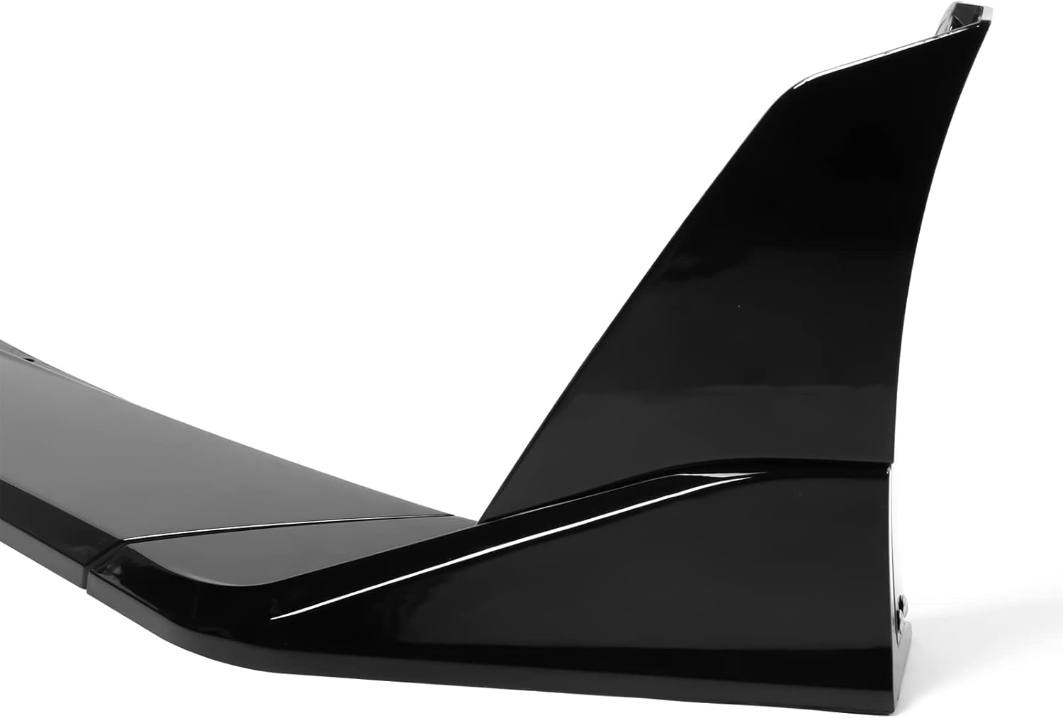 IKON MOTORSPORTS Borde de parachoques delantero compatible con Chevrolet Corvette 2020-2024, ZR1 estilo ABS brillante negro cenefa alerón divisor