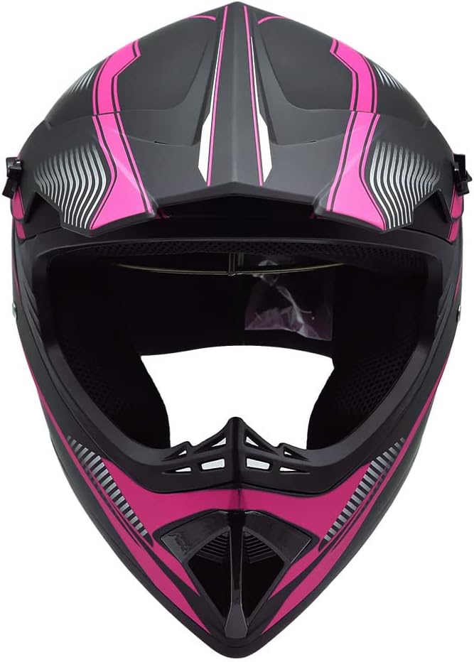 Casco para adultos de 4 ruedas, casco de motocross DOTFMVSS-218, cómodo y transpirable, casco completo para locomotoras utilizadas en todas las
