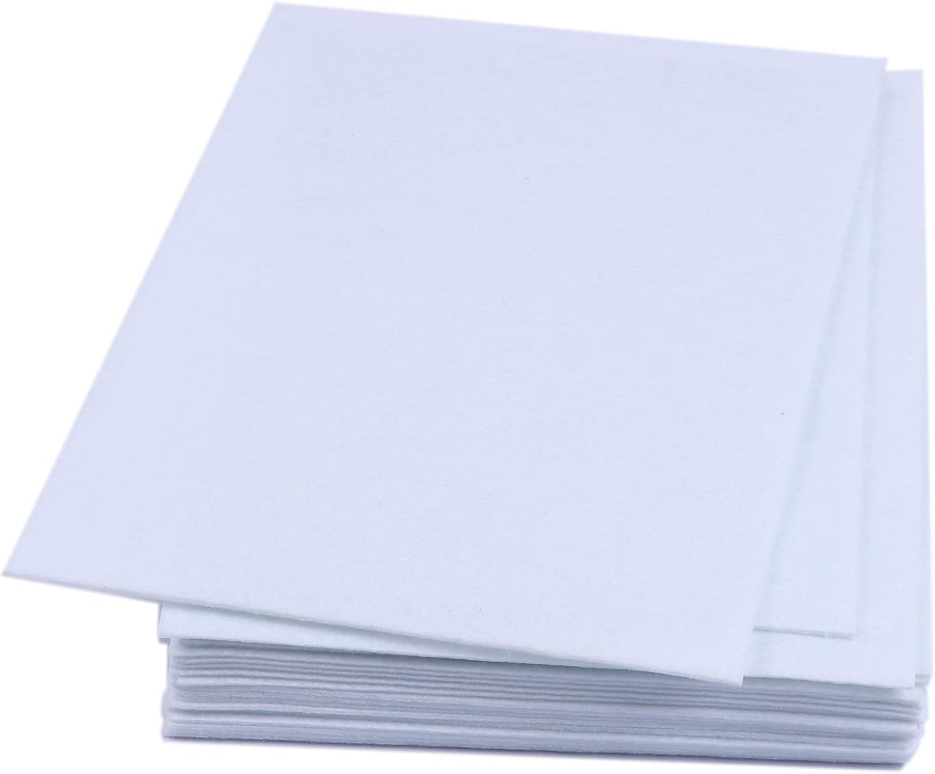 YYCRAFT Hojas de fieltro grueso y rígido, fieltro grueso de 9 x 12 pulgadas (grosor 0.126 in), paquete de 15 unidades, color blanco
