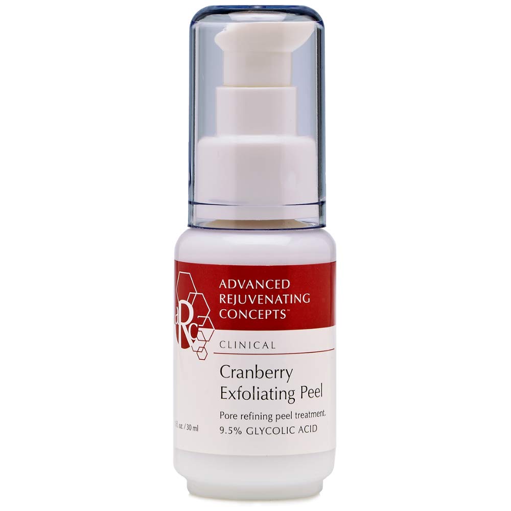 ADVANCED REJUVENATING CONCEPTS Cranberry Exfoliating Peel Suero facial de ácido glicólico con enzimas de arándano  Para piel seca, equilibrada,