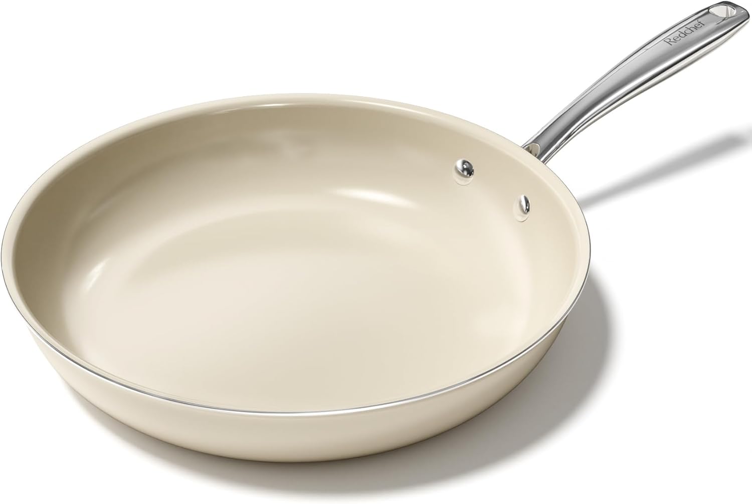 Redchef Sartén antiadherente, sartenes antiadherentes de cerámica, sartén de cocina de 11 pulgadas con mango que se mantiene fresco, todas las