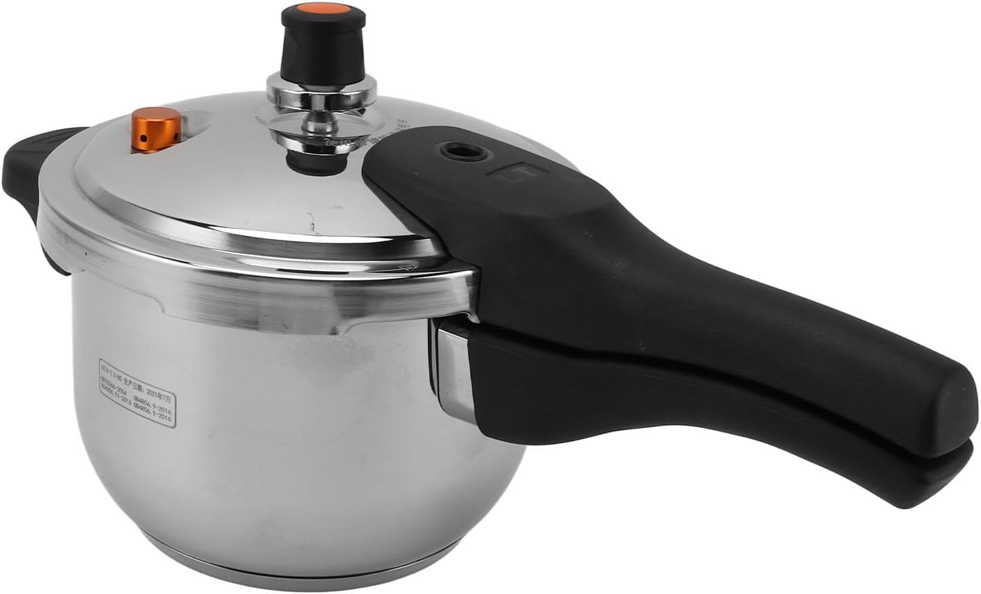Olla a presión Calefacción rápida Válvulas de seguridad de 6.3 in Acero inoxidable 304 Olla a presión eléctrica de plástico y acero inoxidable para