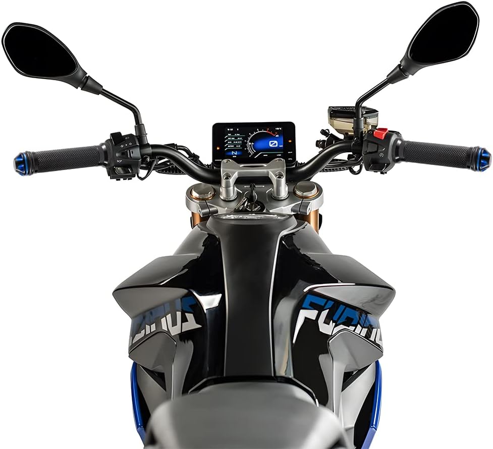 Empuñaduras de mano de 78 pulgadas 0.866 in antideslizantes universales de aluminio y gel de goma para manillar para moto