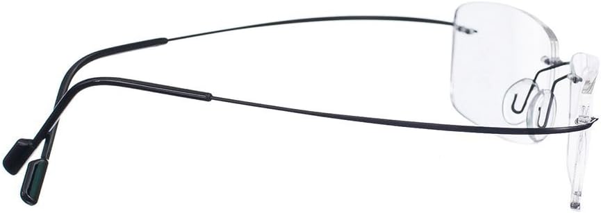 Rongchy Gafas de lectura sin montura de trabajo 100% de titanio, superligeras, +2.50 fuerzas