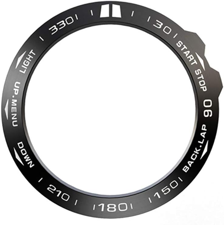Abanen Para Fenix 5XFenix 5X Plus Bisel de reloj, cubierta adhesiva pulida de acero inoxidable antiarañazos, anillo de cubierta protectora para
