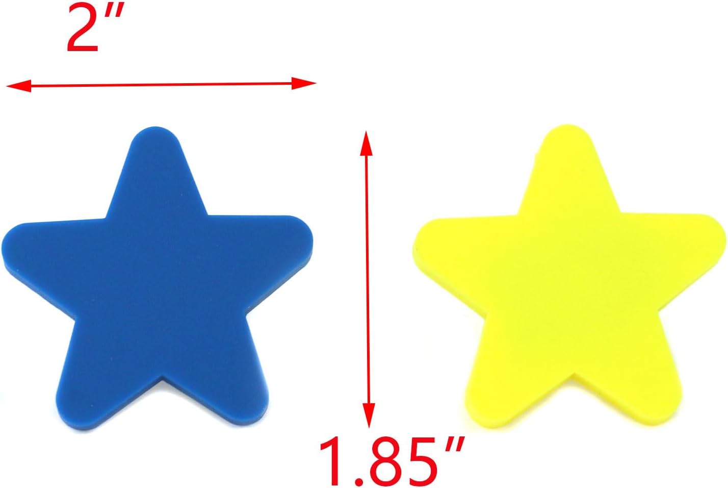 T Tulead Perillas de gabinete con forma de estrella, pomos de goma suave para muebles, pomos de cajón de dibujos animados, 4 unidades (azul +
