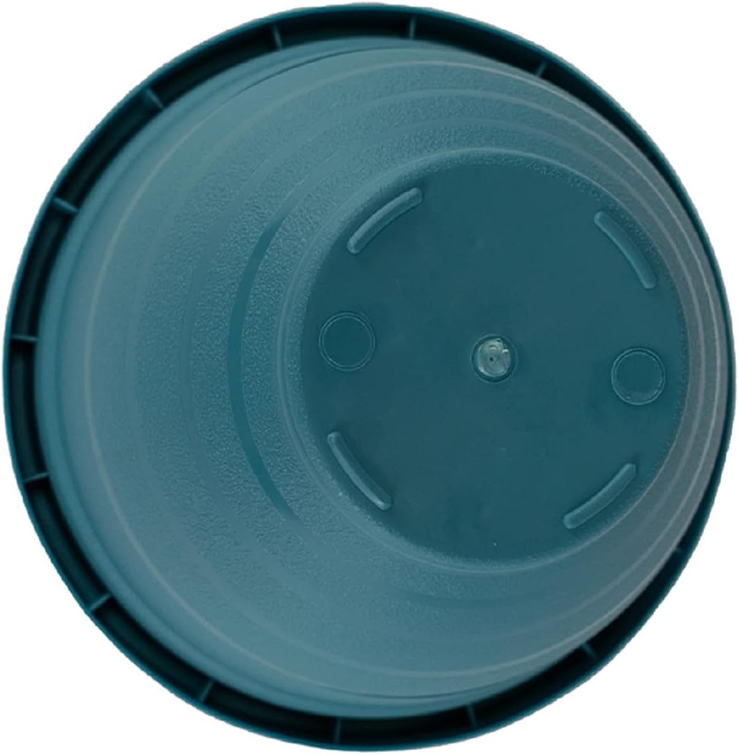 The HC Companies Maceta de anillos de 16 pulgadas con disco de riego automático, maceta de plástico ligera para interiores y exteriores, para