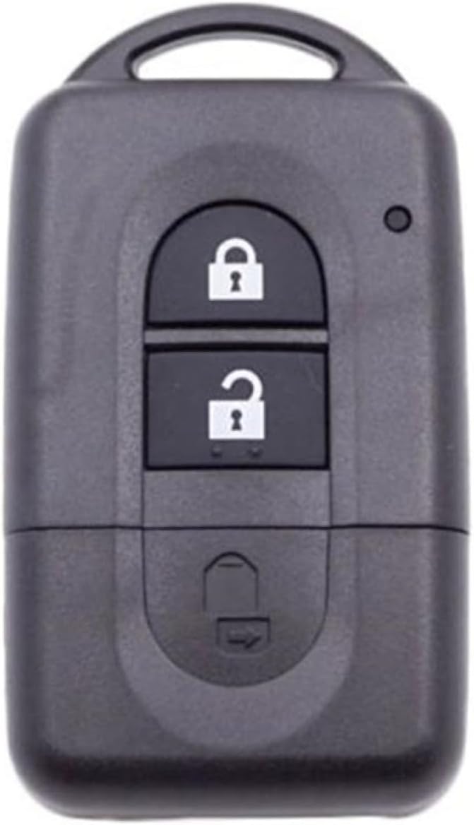 Oulesh Fundas para llavero de coche para Nissan NV200 Qashqai X-Trail Micra, 2 botones de carcasa de llave remota