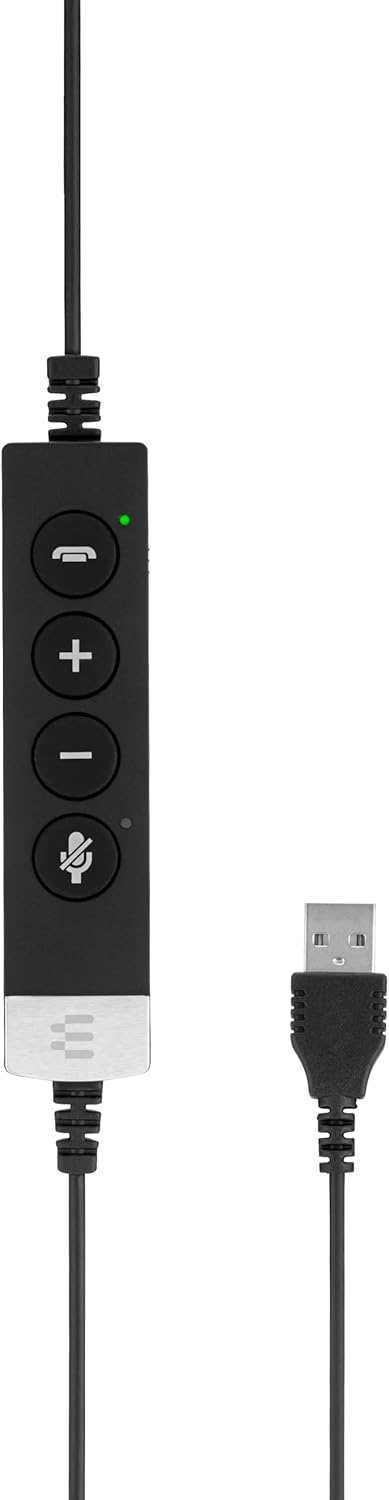 Sennheiser SC 660 ANC USB (508311) – Auriculares de doble cara (binaurales) para negocios  para Skype Empresarial  con sonido HD, micrófono de