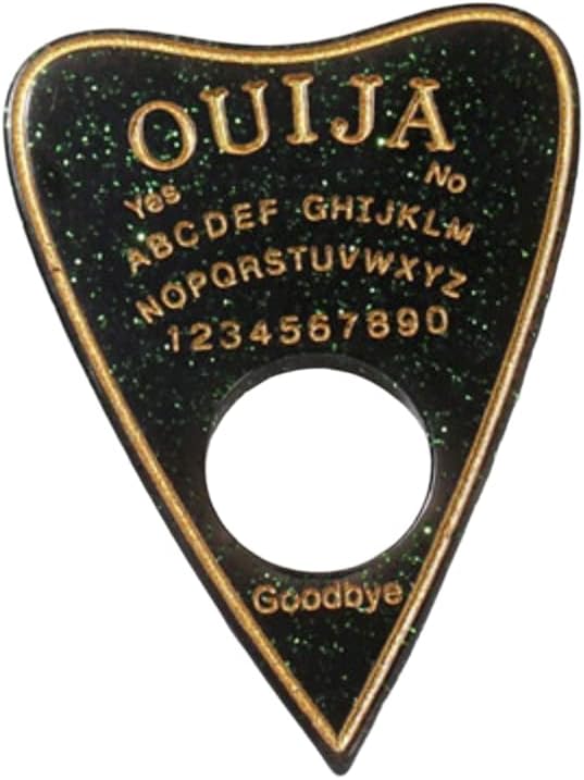 SEBOYKING 10 dijes de Navidad espeluznantes ataúd bola de cristal Ouija adornos de sombrero de parte trasera plana, abalorios acrílicos para hacer