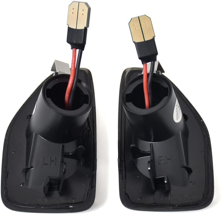Malcayang Señal de giro lateral LED ámbar para Dacia Logan MCV II Sandero Stepway II Duster II 2012-2022 (negro)