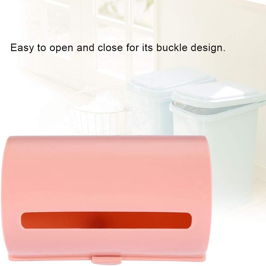 Caja de almacenamiento de bolsas de basura, 3 colores en la parte trasera adhesiva para montaje en pared, bolsa de plástico para basura, organizador