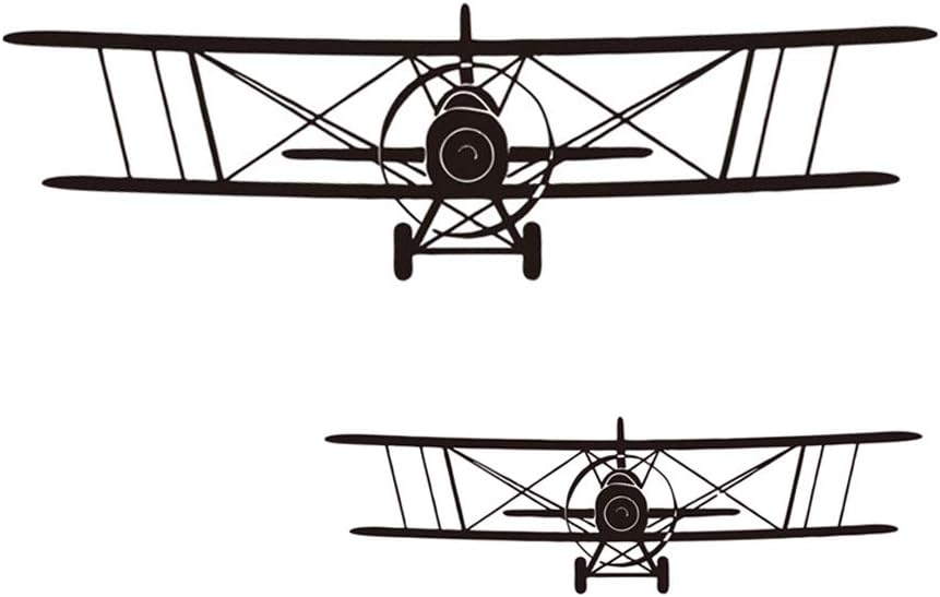 2 calcomanías de pared de avión, calcomanías de pared de aviones extraíbles para sala de estar, dormitorio, decoración del hogar, mural de arte para
