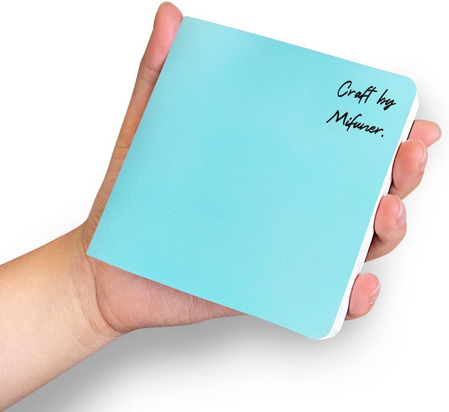 3 mini cuaderno de bocetos de acuarela de 3.9 x 3.9 pulgadas, 300 GSM, cuaderno de pintura cuadrado portátil, 60 pgs (30 hojas delanteras y traseras