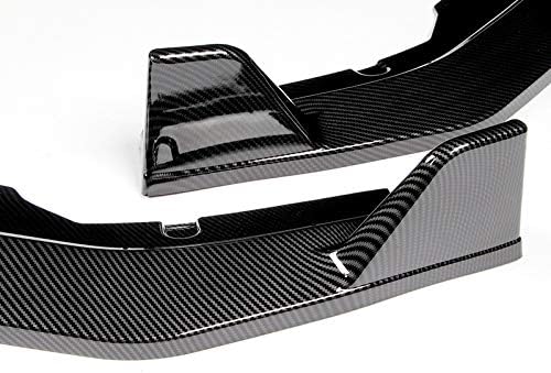 EPARTS – Kit de carrocería de parachoques delantero con aspecto de fibra de carbono, 3 piezas, compatible con Nissan Sentra Sedan 2020-2023