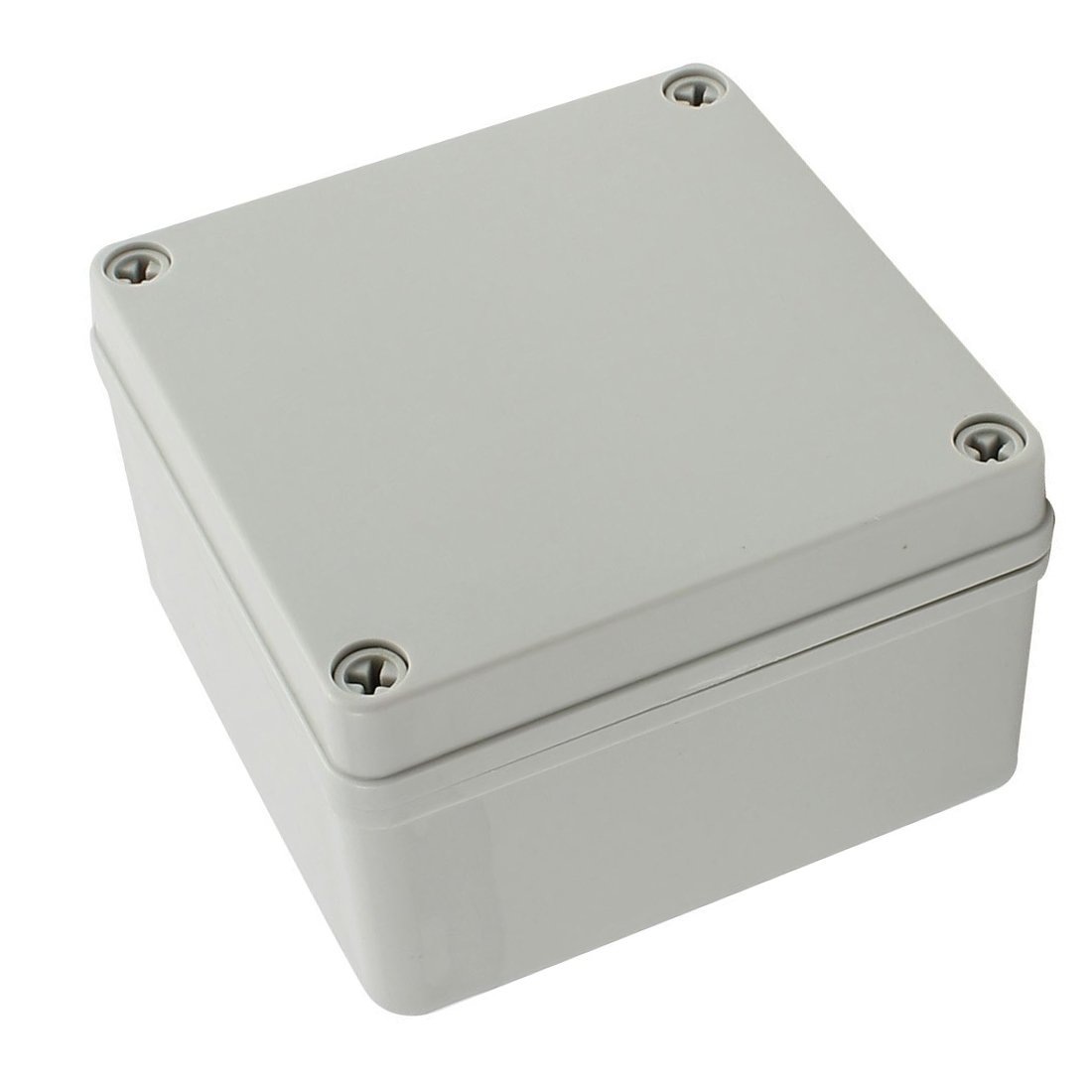 YXQ 4.921 x 4.921 x 2.953 in Caja de conexiones para proyectos eléctricos, IP65, impermeable, ABS, bricolaje, carcasa para exteriores, gris (5 x 5 x