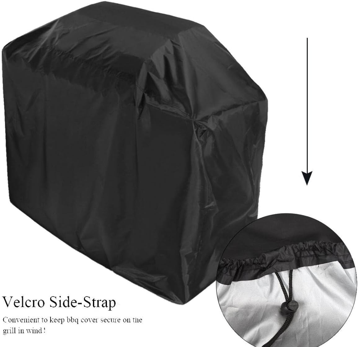 YIHAOBOX Funda para parrilla de 55 pulgadas, resistente al agua, resistente al agua, para parrillas de gas, resistente a la decoloración UV,