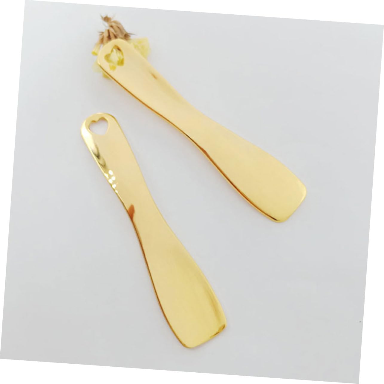 FRCOLOR 6 piezas de espátula de crema facial herramienta raspadora de metal cucharas de maquillaje pequeñas espátula cosmética espátula de