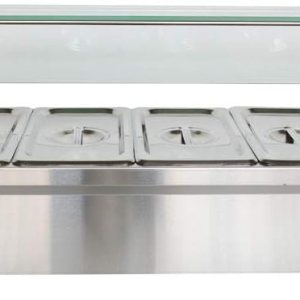 TECHTONGDA Calentador de sopa de alimentos, estufa Bain Marie, calentador de vapor de buffet de comedor comercial, sartén de 12 x 5.5 x 6 pulgadas TECHTONGDA Calentador de sopa de alimentos, estufa Bain Marie, calentador de vapor de buffet de comedor comercial, sartén de 12 x 5.5 x 6 pulgadas