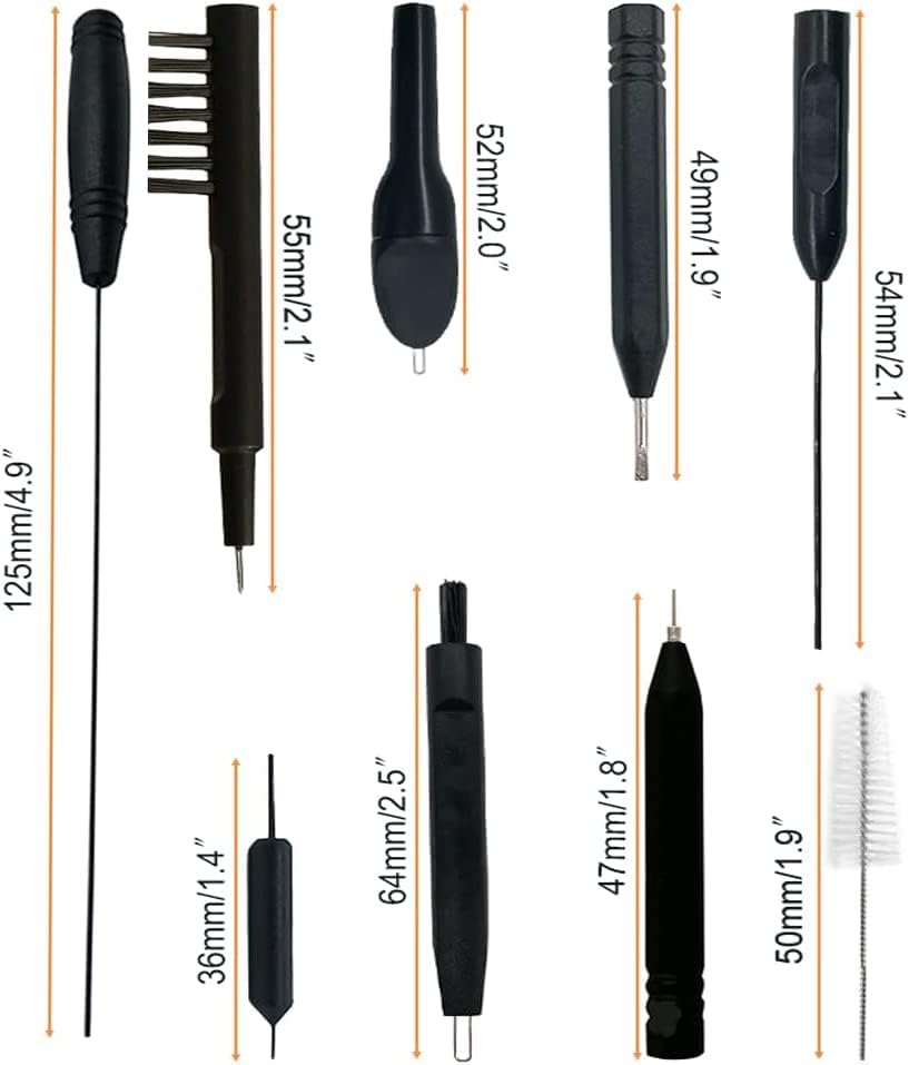 Kit de limpieza de audífonos de 13 piezas, herramientas de cepillo para amplificador auditivo con bucle de cera e imán, adecuado para auriculares,