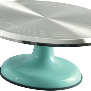 Tocadiscos para tartas, soporte giratorio duradero y estable para decoración de tartas de 10 pulgadas para chefs para suministros de decoración de Tocadiscos para tartas, soporte giratorio duradero y estable para decoración de tartas de 10 pulgadas para chefs para suministros de decoración de