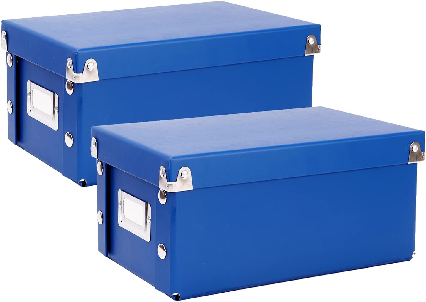 Snap-N-Store Caja de almacenamiento con soporte para tarjetas de índice, caja organizadora plegable para 1100 tarjetas flash, tarjetas de negocios,