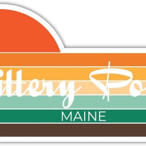 Kittery Point Maine – Imán para nevera de 4 x 2.25 pulgadas, diseño estético retro vintage Sunset City de los años 70 Kittery Point Maine – Imán para nevera de 4 x 2.25 pulgadas, diseño estético retro vintage Sunset City de los años 70