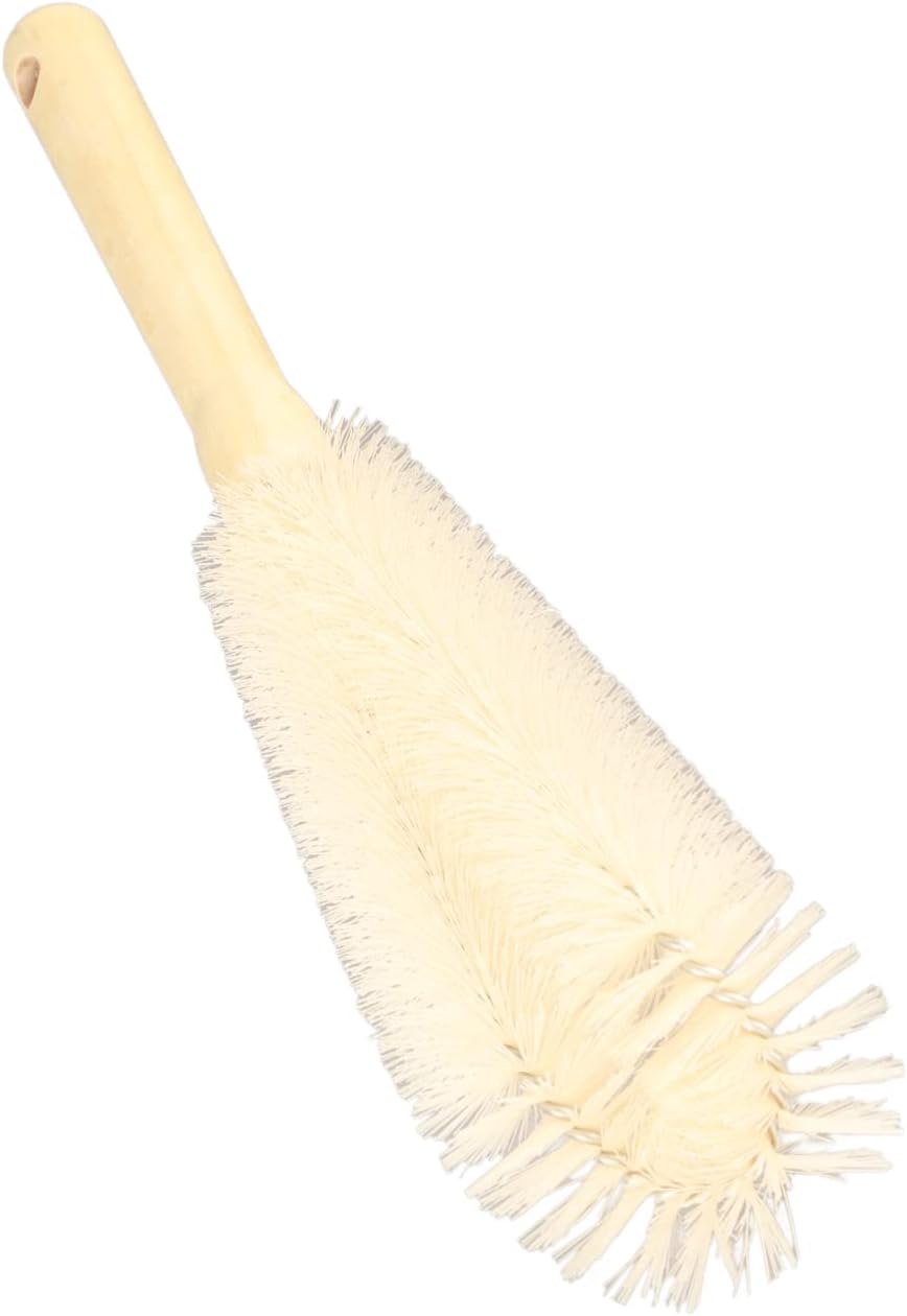Cepillo limpiador de botellas con mango largo de madera, cepillo para botella de agua, cepillo de cocina para biberón, taza, jarra, tetera, botellas