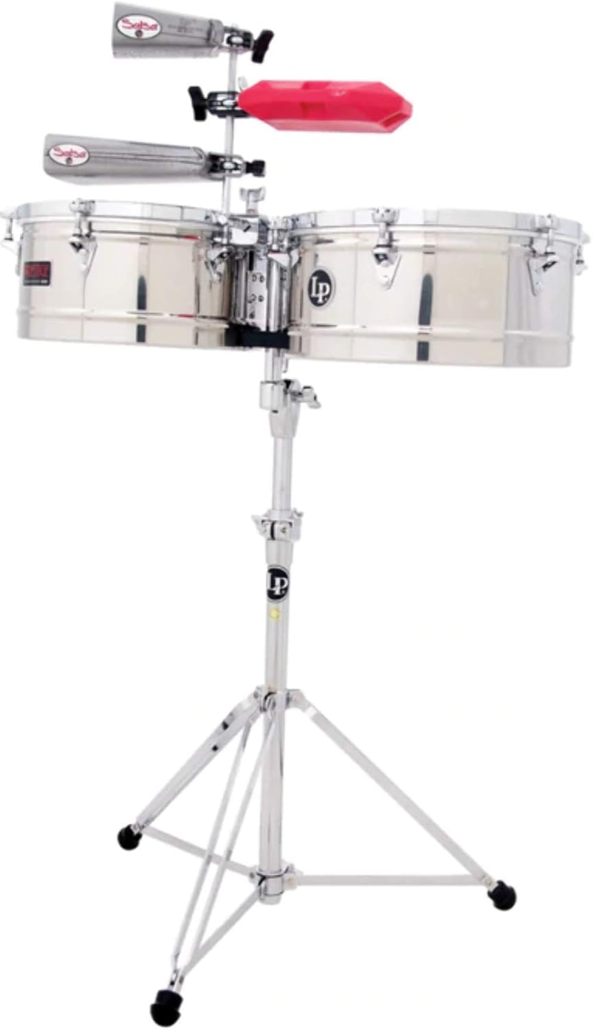 lp256-s Tito Puente Timbales 13″ & Conchas 14″inoxidable