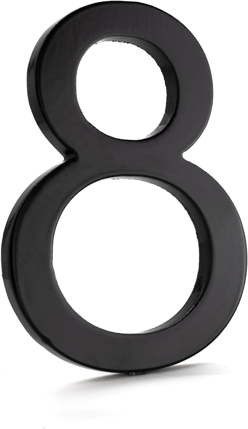 Montague Metal Products MHN-16-F-BK1-8 Números de casa de dirección flotantes modernos de aluminio sólido, 16 pulgadas, negro con recubrimiento en