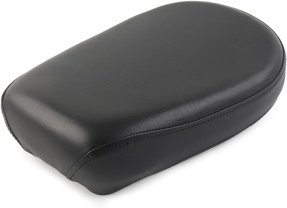 LIRU – Cojín para asiento de pasajero trasero de motocicleta para Yamaha XVS 650 1998-2010, V-Star 650 1998-2010, negro