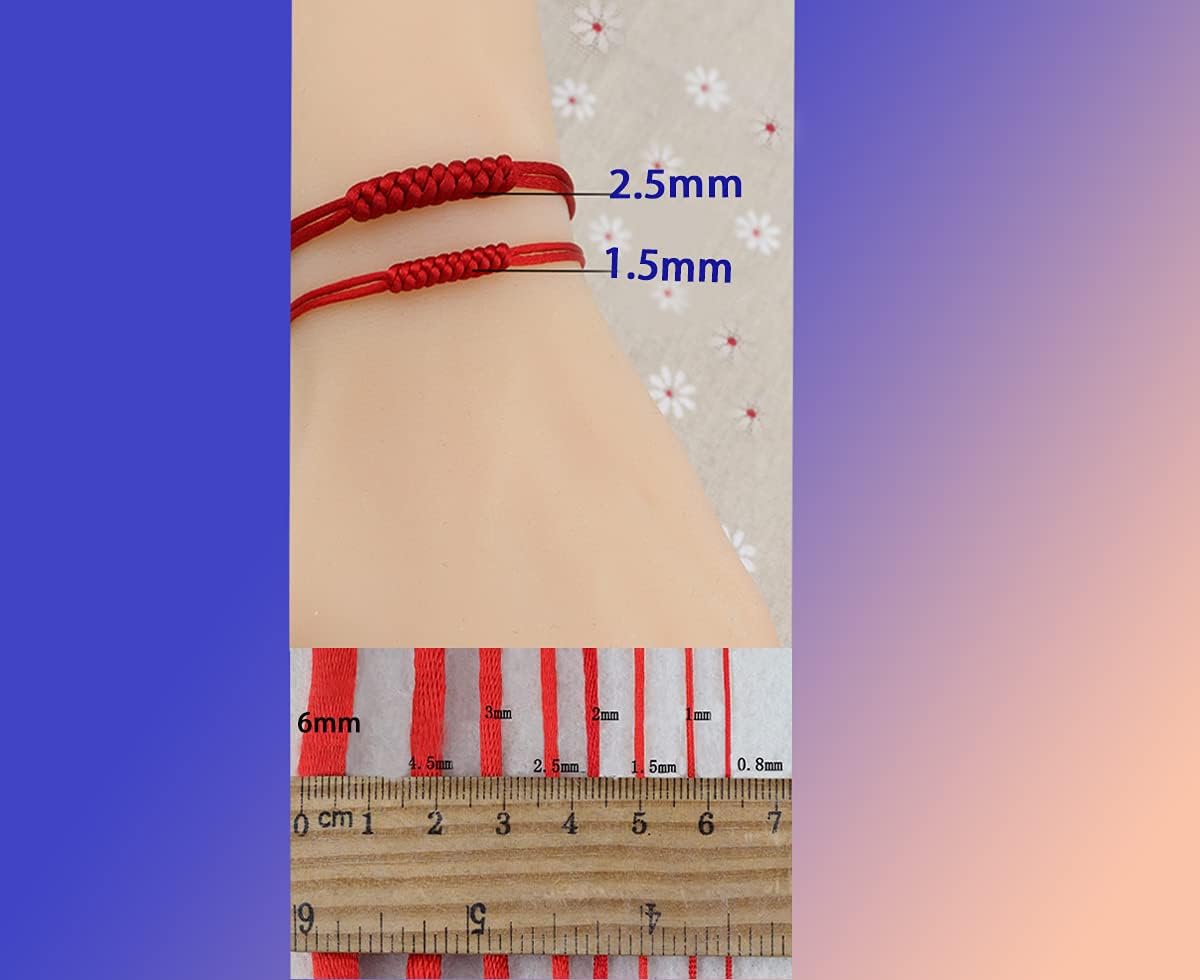 QISHOP Cuerda de cuerda para pulsera de 0.069 pulgadas, hilo de cuentas negras, cuerda trenzada de 109 yardas, cuerda Nyon para pulseras de macramé,