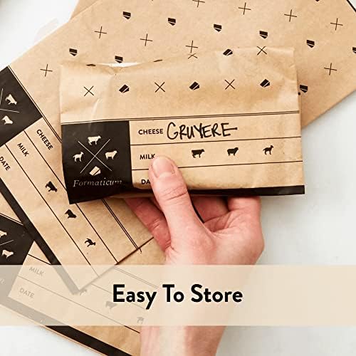 Formaticum – Bolsas de almacenamiento para queso, mantener la charcutería fresca, bolsas de papel de cera