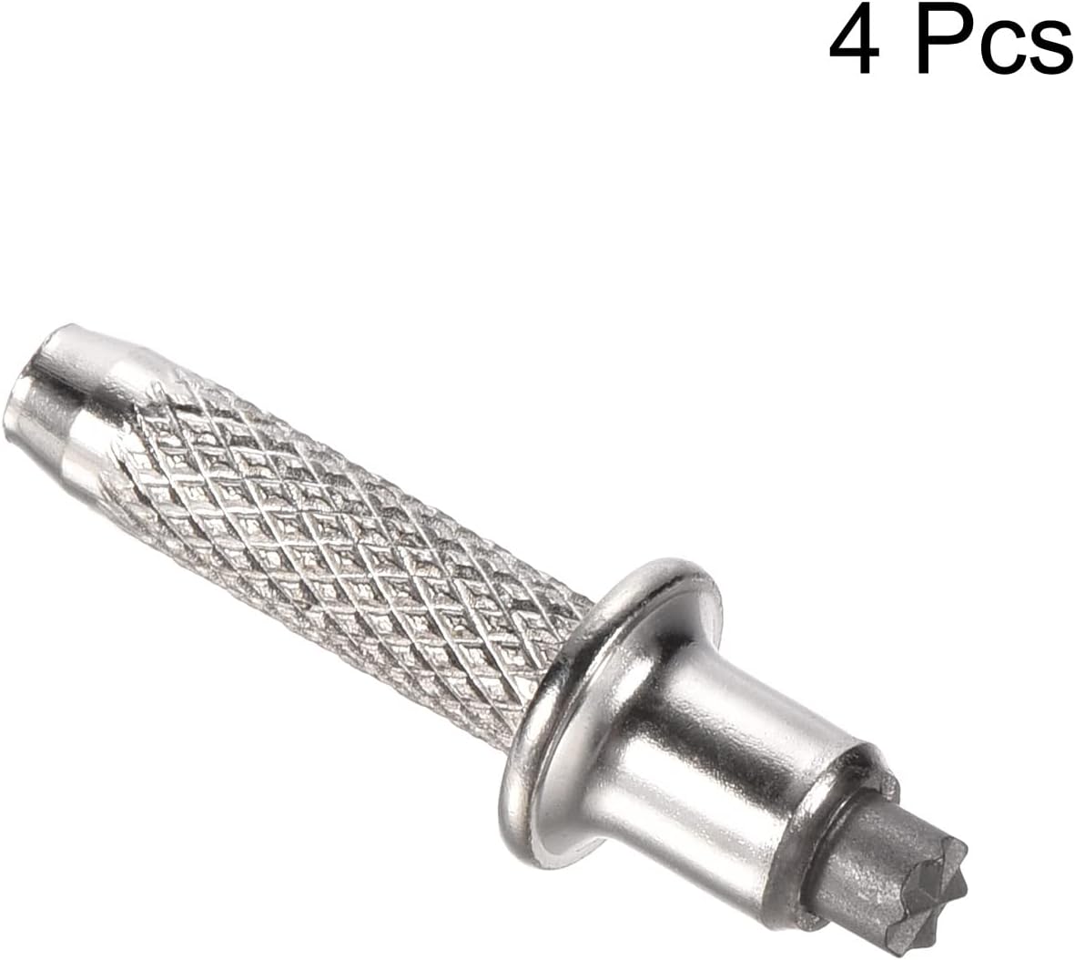 PATIKIL Accesorios de punta de bastón de trekking de 0.394 in, 4 protectores de varilla de aleación de aluminio para bastón de caminar, senderismo,