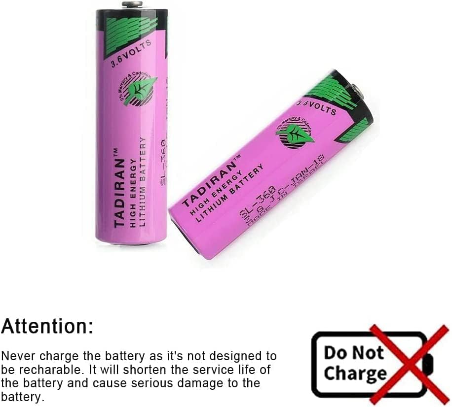 XIAOXX (6 unidades) 3.6V 2400mAh TL-5903 AA batería de litio SL-360 TL-2100 PLC 6ES7971-0BA00 para Siemens S7-400 ER14500 PLC máquina para 2.4Ah
