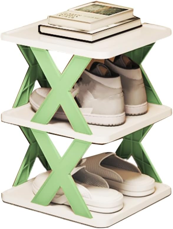 Organizador de almacenamiento de zapatos de varias capas, zapatero estrecho y vertical, pequeño soporte vertical para zapatos, organizador de