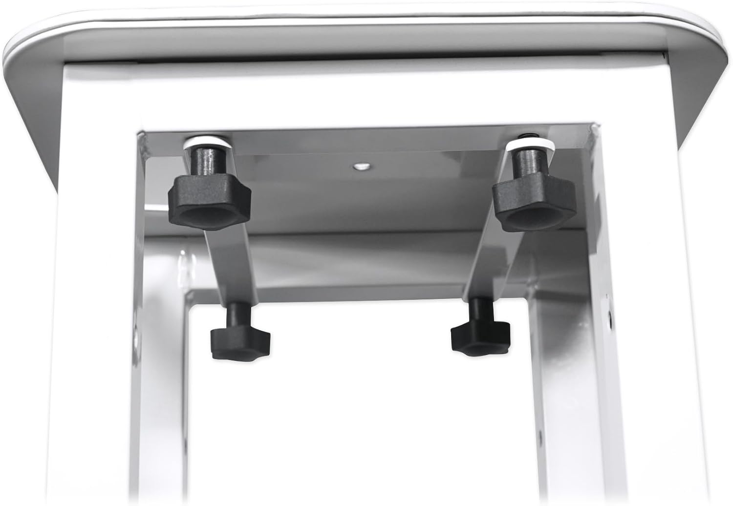 (2) Rockville RTP32W Totem – Soporte de luz de cabeza móvil + Scrims negro+blanco+bolsas de transporte para focos Chauvet Rogue R1X