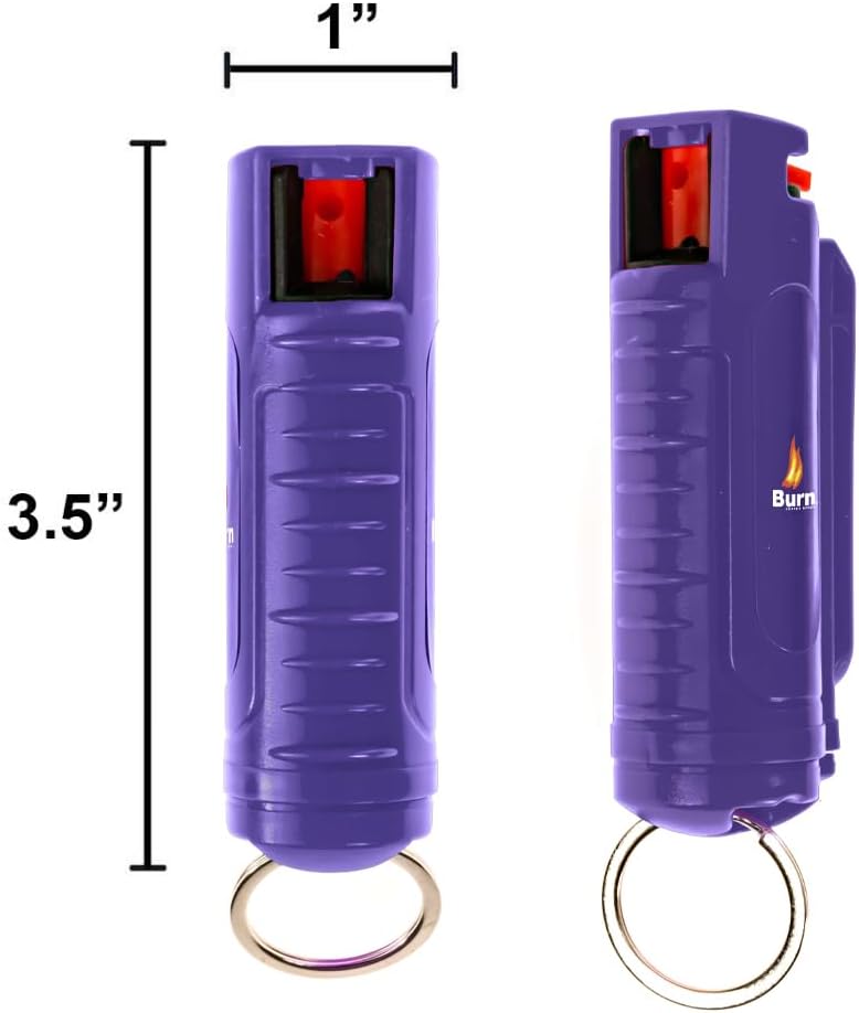 Police Stun Gun Burn Pepper Spray Combo – M12 Morado