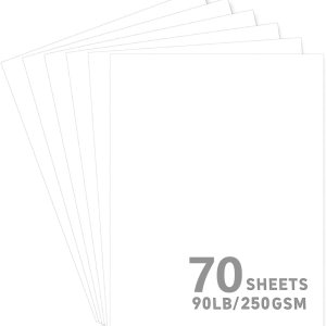 50 hojas de papel de cartulina blanco, cartulina de 8.5 x 11 pulgadas para Cricut, papel de construcción grueso para hacer tarjetas, álbumes de 50 hojas de papel de cartulina blanco, cartulina de 8.5 x 11 pulgadas para Cricut, papel de construcción grueso para hacer tarjetas, álbumes de