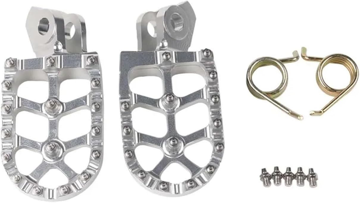 Compatible con Tenere XT 660 Z R 660Z 660R XT660 XT660Z XTZ660 XTZ 660 XT660R Accesorios Reposapiés Estriberas Pedales Rests Pedal (Color  Plata)